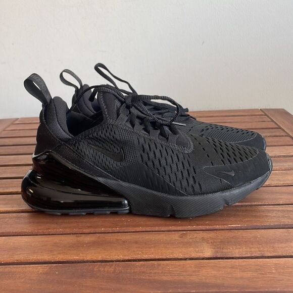 Nike Air Max 270 Black USA Women Size 7/UK 4.5/EU 38(AH6789-006) - Picture 7 of 15
